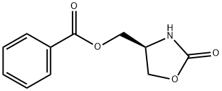 (R)-(+)-4-(ヒドロキシメチル)-2-オキサゾリジノンベンゾアート 化学構造式