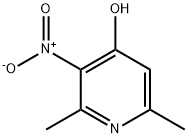 2,6-ジメチル-3-ニトロ-4-ピリジノール 化学構造式