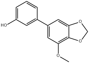 3'-Hydroxy-5-methoxy-3,4-methylenedioxybiphenyl Structure