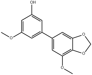 3'-Hydroxy-5,5'-dimethoxy-3,4-methylenedioxybiphenyl Structure