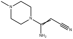 3-AMINO-3-(4-METHYLPIPERAZINO)ACRYLONITRILE Struktur