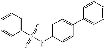 N-4-Biphenylylbenzenesulfonamide Struktur