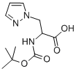 DL-N-BOC-3-PYRAZOL-1-YL-ALANINE Struktur