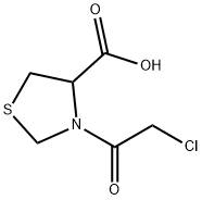 4-Thiazolidinecarboxylic acid, 3-(chloroacetyl)- (9CI) Struktur