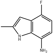 4-氟-2-甲基-1H-吲哚-7-胺 结构式