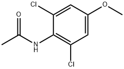 N-(2,6-ジクロロ-4-メトキシフェニル)アセトアミド 化学構造式