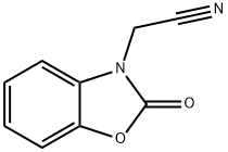 2-(2-氧代苯并[D]噁唑-3(2H)-基)乙腈 结构式