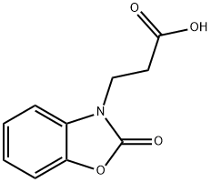 3-(2-氧-2,3-二氢-1,3-苯并恶唑-3-基)丙酸, 13610-59-8, 结构式