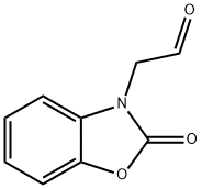 (2-オキソ-1,3-ベンゾキサゾール-3(2H)-イル)アセトアルデヒド 化学構造式