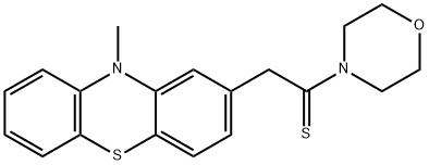 4-[(10-methylphenothiazin-2-yl)thioacetyl]morpholine 结构式
