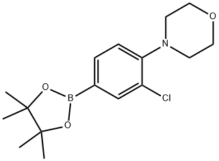 4-(2-Chloro-4-(4,4,5,5-tetramethyl-1,3,2-dioxaborolan-2-yl)phenyl)morpholine Structure