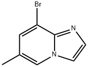 8-溴-6-甲基咪唑并[1,2-A]砒啶, 136117-93-6, 结构式