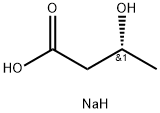 (R)-3-ヒドロキシブタン酸ナトリウム 化学構造式