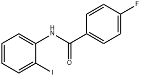 4-氟-N-(2-碘苯)苯甲酰胺,136138-52-8,结构式
