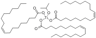 异丙基三油酸酰氧基钛酸酯,136144-62-2,结构式