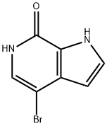 7H-Pyrrolo[2,3-c]pyridin-7-one, 4-broMo-1,6-dihydro- Structure