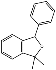 1,3-Dihydro-1,1-dimethyl-3-phenylisobenzofuran Struktur