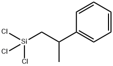 トリクロロ(2-フェニルプロピル)シラン 化学構造式