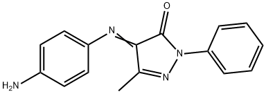 4-[(p-Aminophenyl)imino]-3-methyl-1-phenyl-2-pyrazolin-5-one Struktur