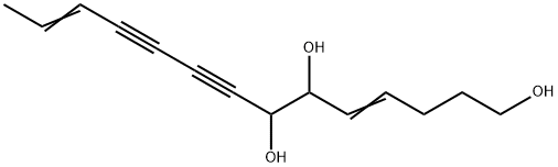 Tetradeca-4,12-diene-8,10-diyne-1,6,7-triol Structure