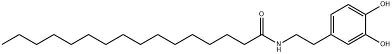 N-パルミトイルドーパミン 化学構造式