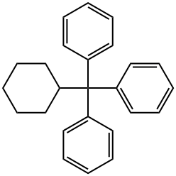 Cyclohexyltriphenylmethane Struktur