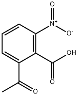 2-乙酰基-6-硝基苯甲酸, 13619-70-0, 结构式