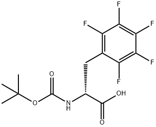 BOC-D-2,3,4,5,6-五氟苯丙氨酸 结构式