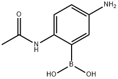 2-Acetamido-5-aminophenylboronic acid Struktur