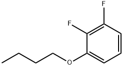 1-ブトキシ-2,3-ジフルオロベンゼン 化学構造式