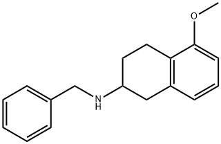 5-甲氧基-1,2,3,4-四氢-N-(苯甲基)-2-萘胺 (罗替戈汀), 136247-07-9, 结构式