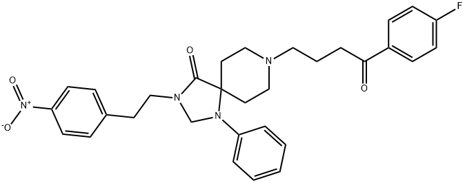 N-(p-Nitrophenethyl)spiperone Structure