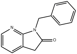 2H-Pyrrolo[2,3-b]pyridin-2-one, 1,3-dihydro-1-(phenylMethyl)- Structure