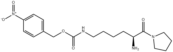 H-Lys(4-nitro-Z)-pyrrolidide . HCl Structure