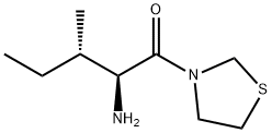 3-[(2S)-2-アミノ-3-メチルバレリル]チアゾリジン 化学構造式