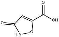 3-ヒドロキシ-5-イソオキサゾールカルボン酸 化学構造式