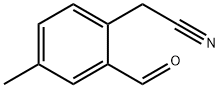 Benzeneacetonitrile, 2-formyl-4-methyl- (9CI) 化学構造式