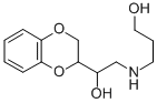 α-[[(3-ヒドロキシプロピル)アミノ]メチル]-1,4-ベンゾジオキサン-2-メタノール 化学構造式