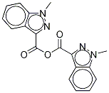 1-メチル-1H-インダゾール-3-カルボン酸無水物 化学構造式