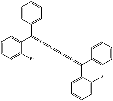 1,6-二(邻溴苯基)-1,6-二苯基己五烯, 13632-32-1, 结构式