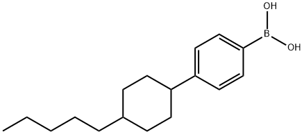 4-(4-PENTYLCYCLOHEXYL)PHENYLBORONIC ACID Struktur