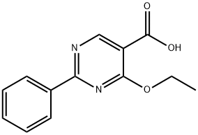 4-ETHOXY-2-PHENYL-5-PYRIMIDINECARBOXYLIC ACID Structure
