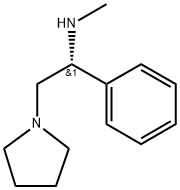 (R)-(-)-N-甲基-1-苯基-2-(1-吡啶烷)乙胺, 136329-39-0, 结构式