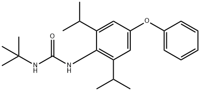 N-[2,6-二(1-甲基乙基)-4-苯氧苯基]-N'-(1,1-二甲基乙基)-脲,136337-67-2,结构式