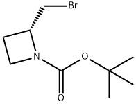 (2R)-2-(溴甲基)氮杂环丁烷-1-羧酸叔丁酯, 1363378-13-5, 结构式