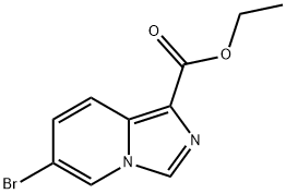 6-溴咪唑并[1,5-A]吡啶-1-羧酸甲酸乙酯 结构式