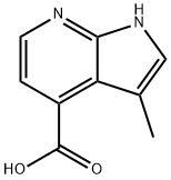 3-Methyl-7-azaindole-4-carboxylic acid, 1363381-21-8, 结构式