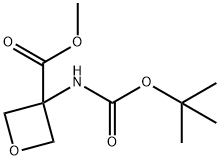 3-{[(叔丁氧基)羰基]氨基}氧杂环丁烷-3-羧酸甲酯, 1363381-38-7, 结构式