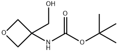 3-(BOC-アミノ)オキセタン-3-メタノール 化学構造式