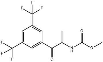 甲基 N-{1-[3,5-二(三氟甲基)苯基]-1-氧亚基丙烷-2-基}氨基甲酯, 1363382-18-6, 结构式
